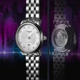 Buy Shop Tissot T Classic Carson Premium White Diamonds Dial Silver Steel Strap Watch for Women - T1222071103600 USA Online