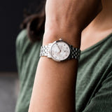 Buy Shop Tissot T Classic Carson Premium White Diamonds Dial Silver Steel Strap Watch for Women - T1222071103600 USA Online