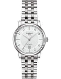 Buy Shop Tissot T Classic Carson Premium White Diamonds Dial Silver Steel Strap Watch for Women - T1222071103600 USA Online