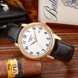 Buy Shop Tissot T Classic Carson Quartz White Dial Brown Leather Strap Watch for Men - T085.410.36.012.00 USA Online