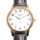 Buy Shop Tissot T Classic Carson Quartz White Dial Brown Leather Strap Watch for Men - T085.410.36.012.00 USA Online