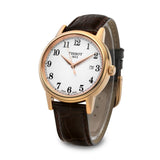 Buy Shop Tissot T Classic Carson Quartz White Dial Brown Leather Strap Watch for Men - T085.410.36.012.00 USA Online