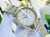 Buy Shop Tissot T Classic Carson Quartz White Dial Two Tone Steel Strap Watch for Men - T085.410.22.011.00 USA Online