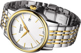 Buy Shop Tissot T Classic Carson Quartz White Dial Two Tone Steel Strap Watch for Men - T085.410.22.011.00 USA Online