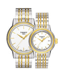 Buy Shop Tissot T Classic Carson Quartz White Dial Two Tone Steel Strap Watch for Men - T085.410.22.011.00 USA Online