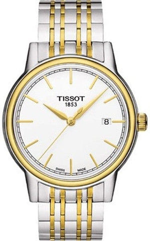 Buy Shop Tissot T Classic Carson Quartz White Dial Two Tone Steel Strap Watch for Men - T085.410.22.011.00 USA Online