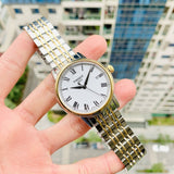 Buy Shop Tissot T Classic Carson Quartz White Dial Two Tone Steel Strap Watch for Men - T085.410.22.013.00 USA Online