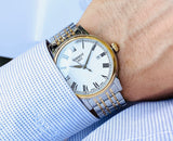 Buy Shop Tissot T Classic Carson Quartz White Dial Two Tone Steel Strap Watch for Men - T085.410.22.013.00 USA Online