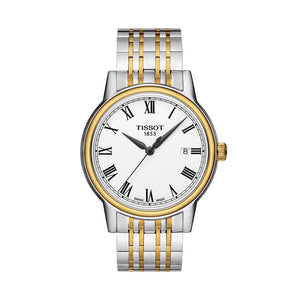 Buy Shop Tissot T Classic Carson Quartz White Dial Two Tone Steel Strap Watch for Men - T085.410.22.013.00 USA Online