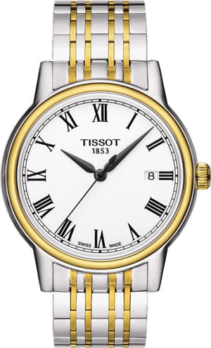 Buy Shop Tissot T Classic Carson Quartz White Dial Two Tone Steel Strap Watch for Men - T085.410.22.013.00 USA Online