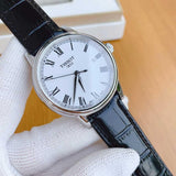 Buy Shop Tissot T Classic Carson White Dial Black Leather Strap Watch for Men - T085.410.16.013.00 USA Online