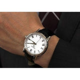 Buy Shop Tissot T Classic Carson White Dial Black Leather Strap Watch for Men - T085.410.16.013.00 USA Online