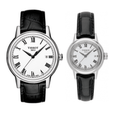 Buy Shop Tissot T Classic Carson White Dial Black Leather Strap Watch for Men - T085.410.16.013.00 USA Online