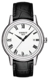 Buy Shop Tissot T Classic Carson White Dial Black Leather Strap Watch for Men - T085.410.16.013.00 USA Online