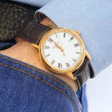 Buy Shop Tissot T Classic Carson White Dial Brown Leather Strap Watch For Men - T085.410.36.013.00 USA Online