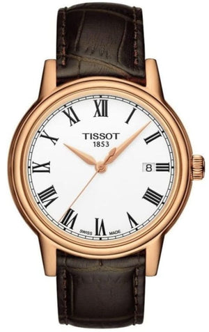 Buy Shop Tissot T Classic Carson White Dial Brown Leather Strap Watch For Men - T085.410.36.013.00 USA Online