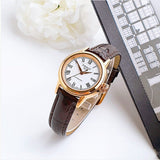 Buy Shop Tissot T Classic Carson White Dial Brown Leather Strap Watch For Women - T085.207.36.013.00 USA Online