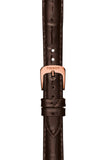 Buy Shop Tissot T Classic Carson White Dial Brown Leather Strap Watch For Women - T085.207.36.013.00 USA Online