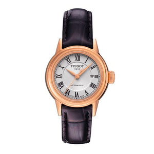 Buy Shop Tissot T Classic Carson White Dial Brown Leather Strap Watch For Women - T085.207.36.013.00 USA Online
