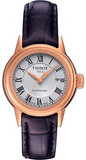 Buy Shop Tissot T Classic Carson White Dial Brown Leather Strap Watch For Women - T085.207.36.013.00 USA Online