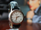 Buy Shop Tissot T Classic Carson White Dial Brown Leather Strap Watch For Women - T085.210.16.013.00 USA Online