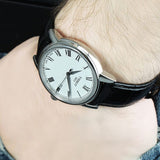 Buy Shop Tissot T Classic Carson White Dial Brown Leather Strap Watch For Women - T085.210.16.013.00 USA Online
