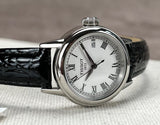 Buy Shop Tissot T Classic Carson White Dial Brown Leather Strap Watch For Women - T085.210.16.013.00 USA Online