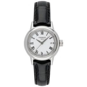 Buy Shop Tissot T Classic Carson White Dial Brown Leather Strap Watch For Women - T085.210.16.013.00 USA Online