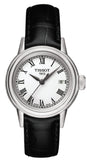 Buy Shop Tissot T Classic Carson White Dial Brown Leather Strap Watch For Women - T085.210.16.013.00 USA Online