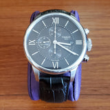 Buy Shop Tissot T Classic Chemin Des Tourelles Chronograph Black Dial Black Leather Strap Watch For Men - T099.427.16.058.00 USA Online