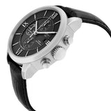 Buy Shop Tissot T Classic Chemin Des Tourelles Chronograph Black Dial Black Leather Strap Watch For Men - T099.427.16.058.00 USA Online
