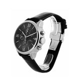Buy Shop Tissot T Classic Chemin Des Tourelles Chronograph Black Dial Black Leather Strap Watch For Men - T099.427.16.058.00 USA Online