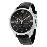 Buy Shop Tissot T Classic Chemin Des Tourelles Chronograph Black Dial Black Leather Strap Watch For Men - T099.427.16.058.00 USA Online