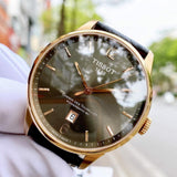 Buy Shop Tissot T Classic Chemin Des Tourelles Powermatic 80 Brown Dial Brown Leather Strap Watch for Men - T099.407.36.447.00 USA Online