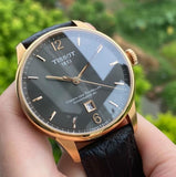 Buy Shop Tissot T Classic Chemin Des Tourelles Powermatic 80 Brown Dial Brown Leather Strap Watch for Men - T099.407.36.447.00 USA Online