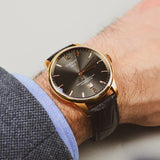 Buy Shop Tissot T Classic Chemin Des Tourelles Powermatic 80 Brown Dial Brown Leather Strap Watch for Men - T099.407.36.447.00 USA Online