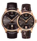 Buy Shop Tissot T Classic Chemin Des Tourelles Powermatic 80 Brown Dial Brown Leather Strap Watch for Men - T099.407.36.447.00 USA Online