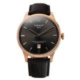 Buy Shop Tissot T Classic Chemin Des Tourelles Powermatic 80 Brown Dial Brown Leather Strap Watch for Men - T099.407.36.447.00 USA Online