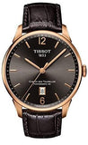 Buy Shop Tissot T Classic Chemin Des Tourelles Powermatic 80 Brown Dial Brown Leather Strap Watch for Men - T099.407.36.447.00 USA Online