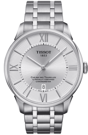 Buy Shop Tissot T Classic Chemin Des Tourelles Silver Dial Silver Steel Strap Watch For Men - T099.408.11.038.00 USA Online