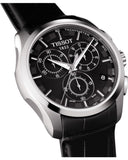 Buy Shop Tissot T Classic Couturier Chronograph Black Dial Black Leather Strap Watch For Men - T035.617.16.051.00 USA Online
