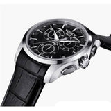 Buy Shop Tissot T Classic Couturier Chronograph Black Dial Black Leather Strap Watch For Men - T035.617.16.051.00 USA Online