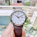 Buy Shop Tissot T Classic Couturier Chronograph White Dial Brown Leather Strap Watch For Men - T035.410.16.031.00 USA Online