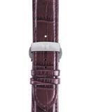 Buy Shop Tissot T Classic Couturier Chronograph White Dial Brown Leather Strap Watch For Men - T035.410.16.031.00 USA Online