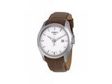 Buy Shop Tissot T Classic Couturier Chronograph White Dial Brown Leather Strap Watch For Men - T035.410.16.031.00 USA Online