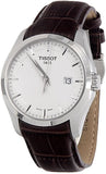 Buy Shop Tissot T Classic Couturier Chronograph White Dial Brown Leather Strap Watch For Men - T035.410.16.031.00 USA Online
