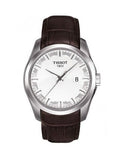 Buy Shop Tissot T Classic Couturier Chronograph White Dial Brown Leather Strap Watch For Men - T035.410.16.031.00 USA Online