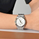 Buy Shop Tissot T Classic Couturier Chronograph White Dial Silver Steel Strap Watch For Men - T101.617.11.031.00 USA Online