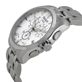 Buy Shop Tissot T Classic Couturier Chronograph White Dial Silver Steel Strap Watch For Men - T101.617.11.031.00 USA Online