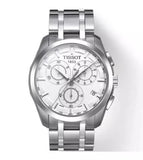 Buy Shop Tissot T Classic Couturier Chronograph White Dial Silver Steel Strap Watch For Men - T101.617.11.031.00 USA Online